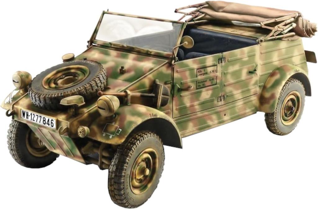 Platz Italeri Scale WWII German Kubelwagen Type 82 Plastic Model Kit IT7405 1/9 (Combat Vehicle)