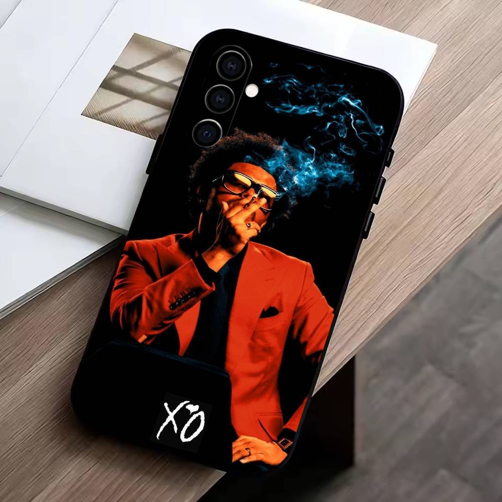 singer-The W-Weeknd XO Phone Case For Samsung Galaxy A73,A72,A71,A70,A53,A52,A51,Others Soft Black Cover