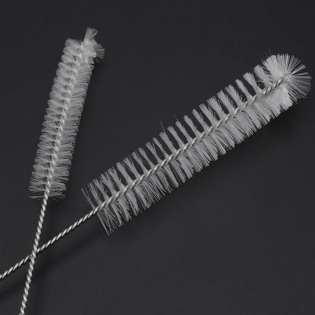 2Pcs Stainless Steel Washing Brush for Cleaning Aquarium Fish Tank Filter Water Pump Tube
