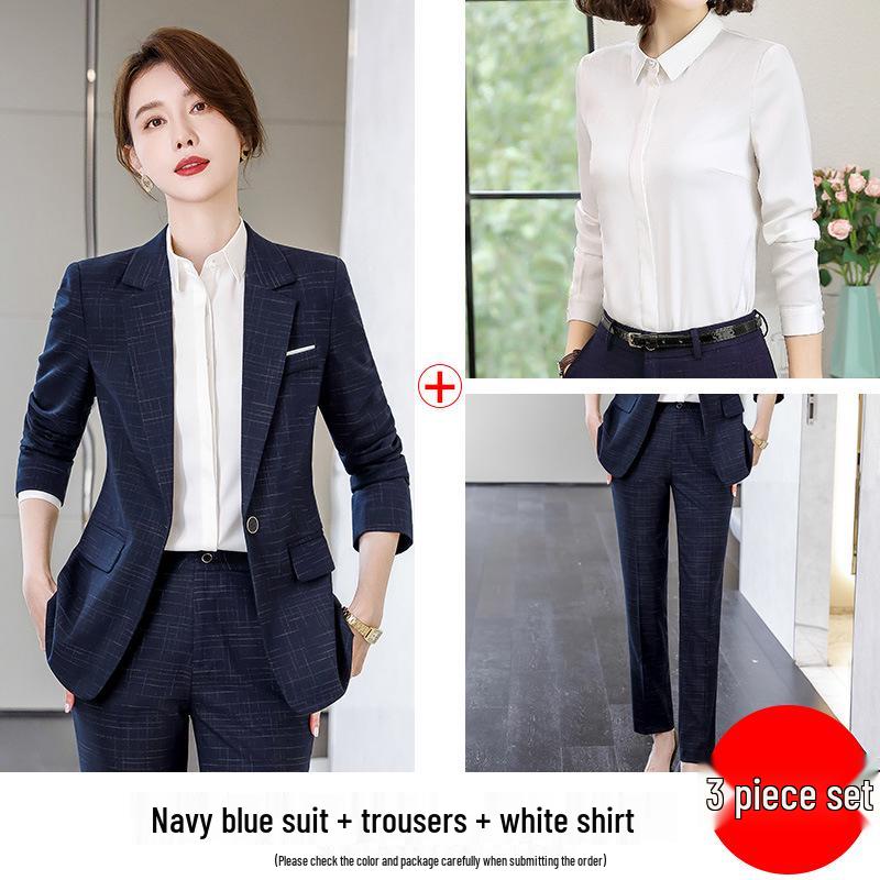Women's Professional Autumn Suit Set: Office & Sales Formal Wear