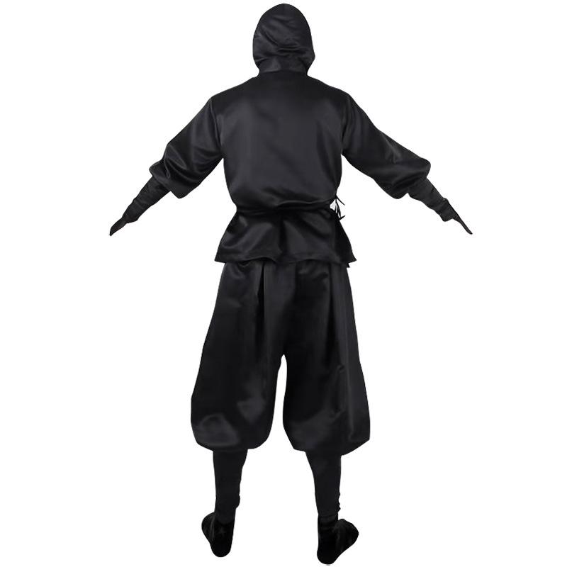 Men's Japanese Ninja Cosplay Costume Set - Black, XS-3XL, In Stock