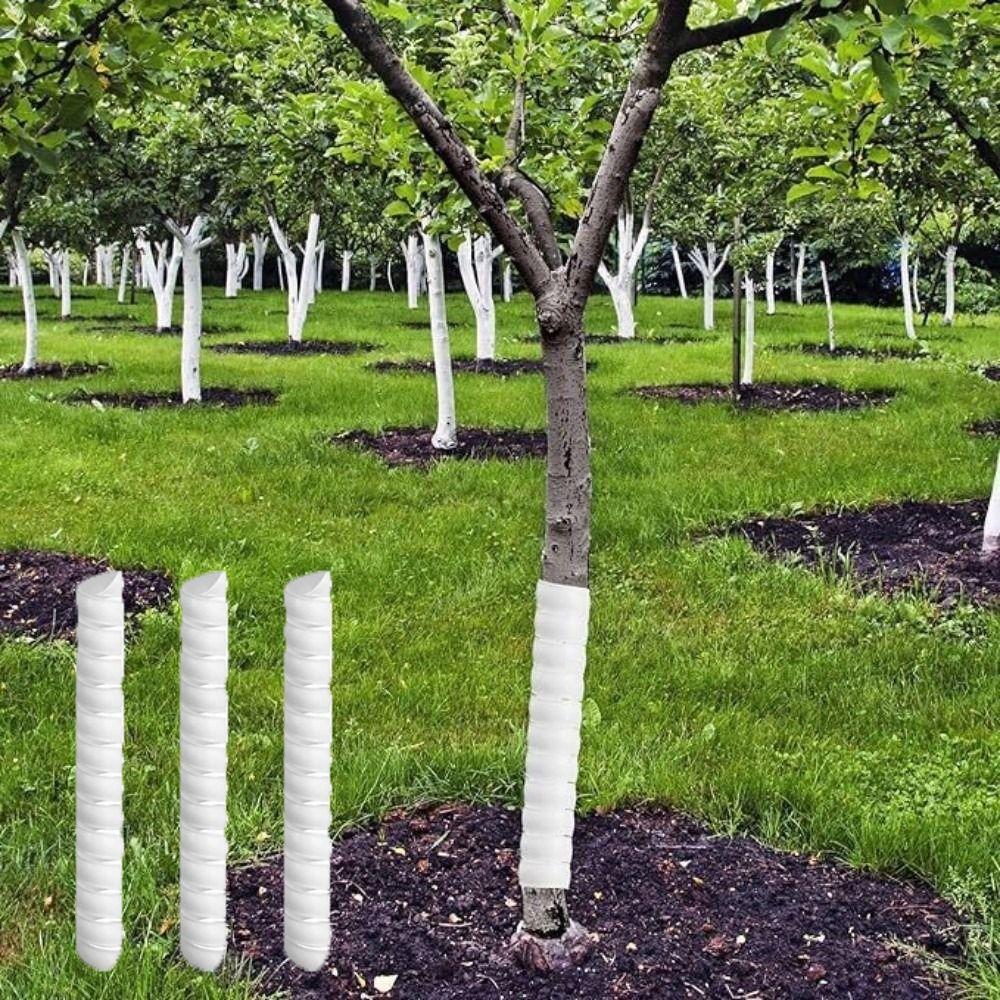 Practical 40cm Tree Bark Protector Plastic Spiral Tree Guard Flexible Tube Wraps Tree Trunk Protector Rodent Control