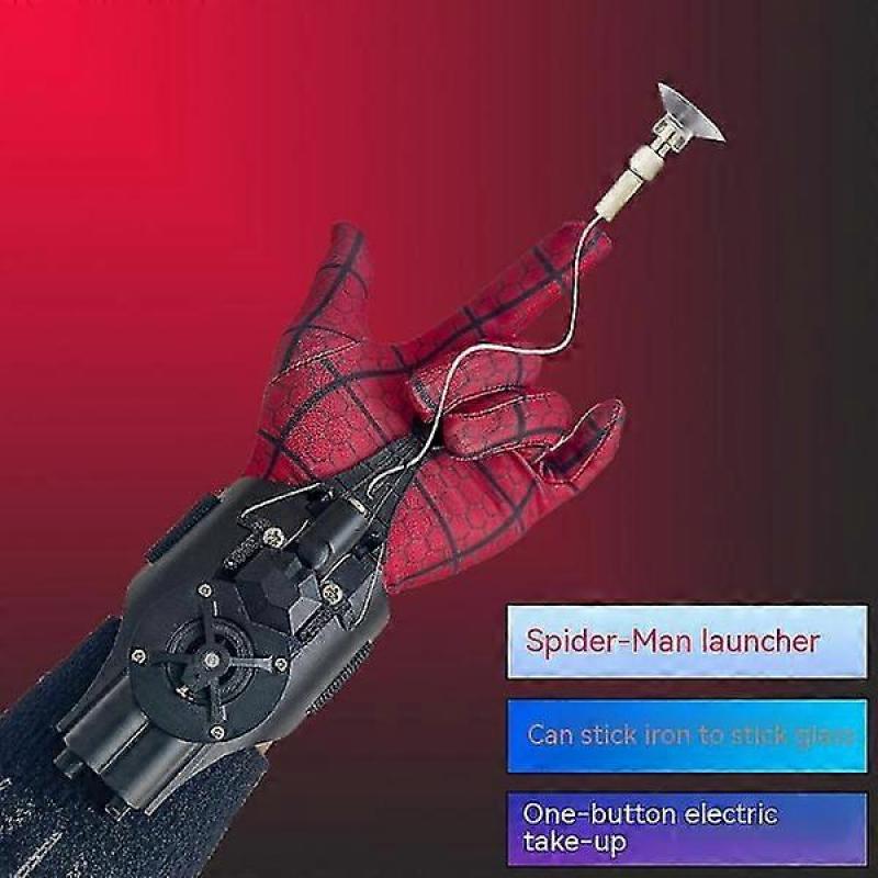 Spiderman Web Shooters Toys Spider Man Wrist Launcher Cosplay Peter Parker Accessories Props Gloves For Kids
