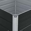 Raised Garden Bed 100*100*45 Cm Galvanised Steel Anthracite