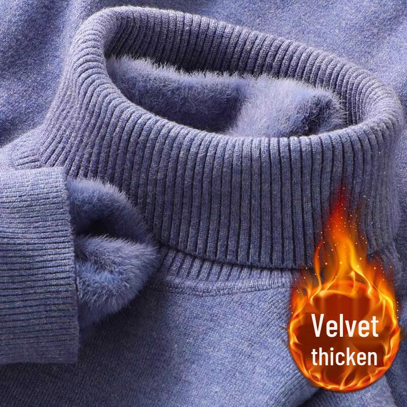 Men's W.xuan Fleece-Lined Turtleneck Sweater