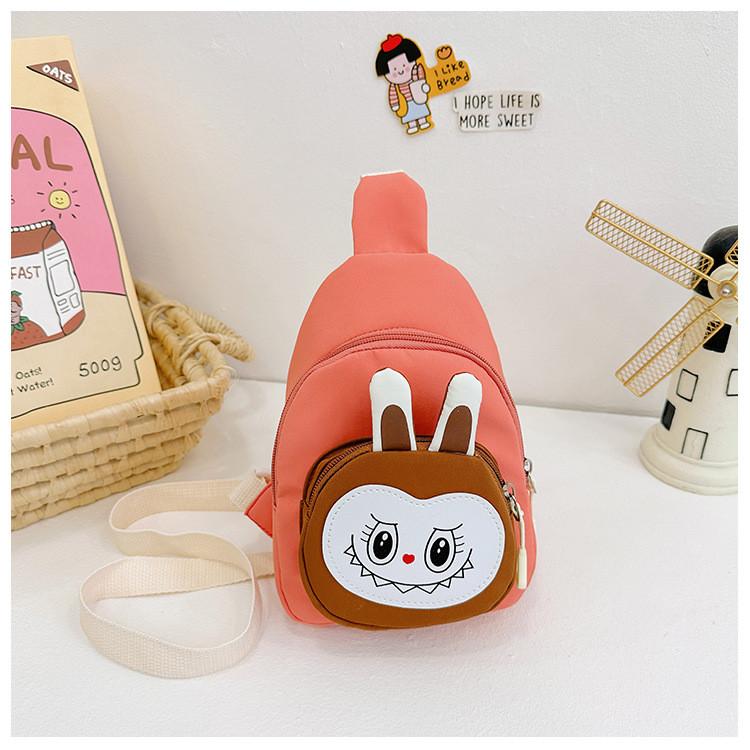 Printed Solid Color Shoulder Crossbody Chest Bag Children Gift Outdoor