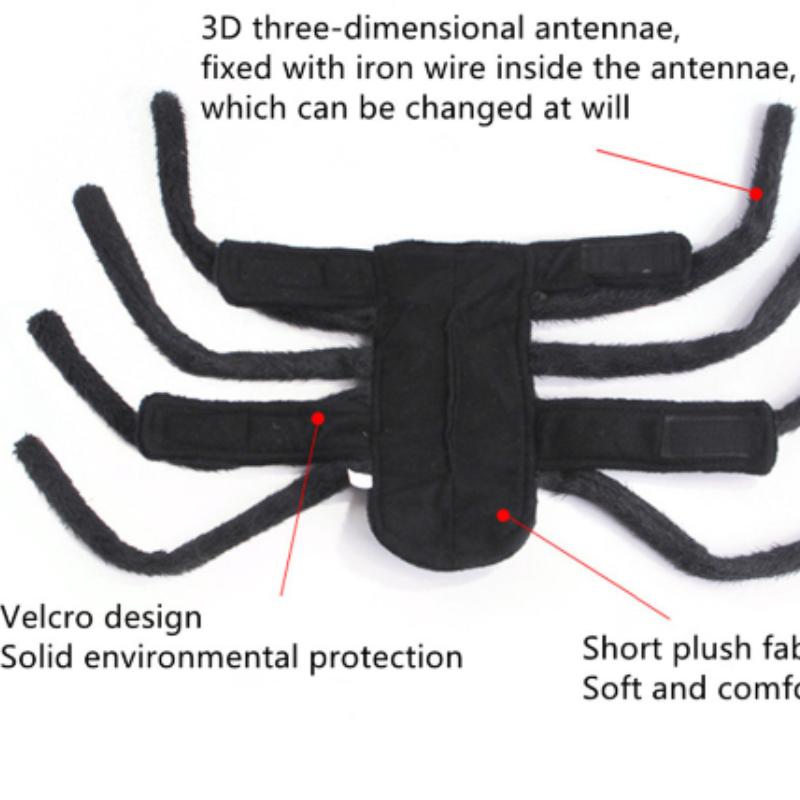 Pet Halloween Funny Spider Chest Back Creative Cat Dog Small Dog Transformation Costume