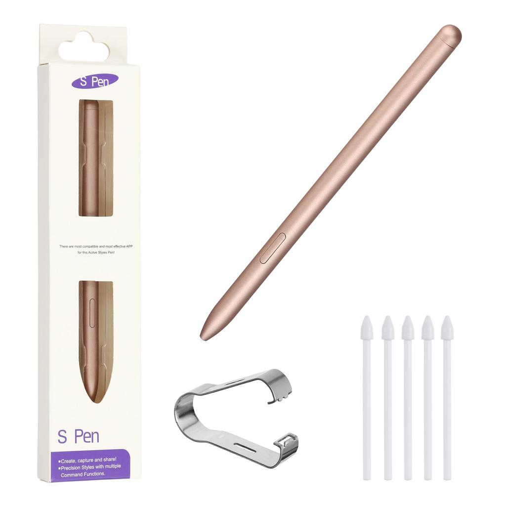 עבור סדרות Samsung Galaxy Tab S10/Tab S9 עט סטיילוס רגיש ללחץ עם 5 קצוות עט (ללא לוגו)