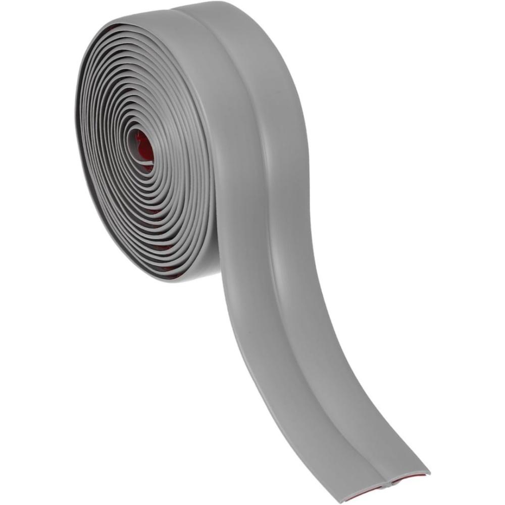 

1pc 118.11inX1.57Iin Self Adhesive Edging Strip Wooden Flooring Wood Grain Edging Strip Ceramic Tile Edging PVC Seam Buckle 3mX4cm сірий колір