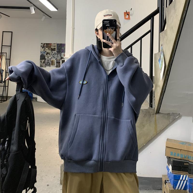 

Plus Size Fat Sister Sweater Women s Autumn and Winter Loose Plus Velvet Thick Coat Hooded Cardigan S