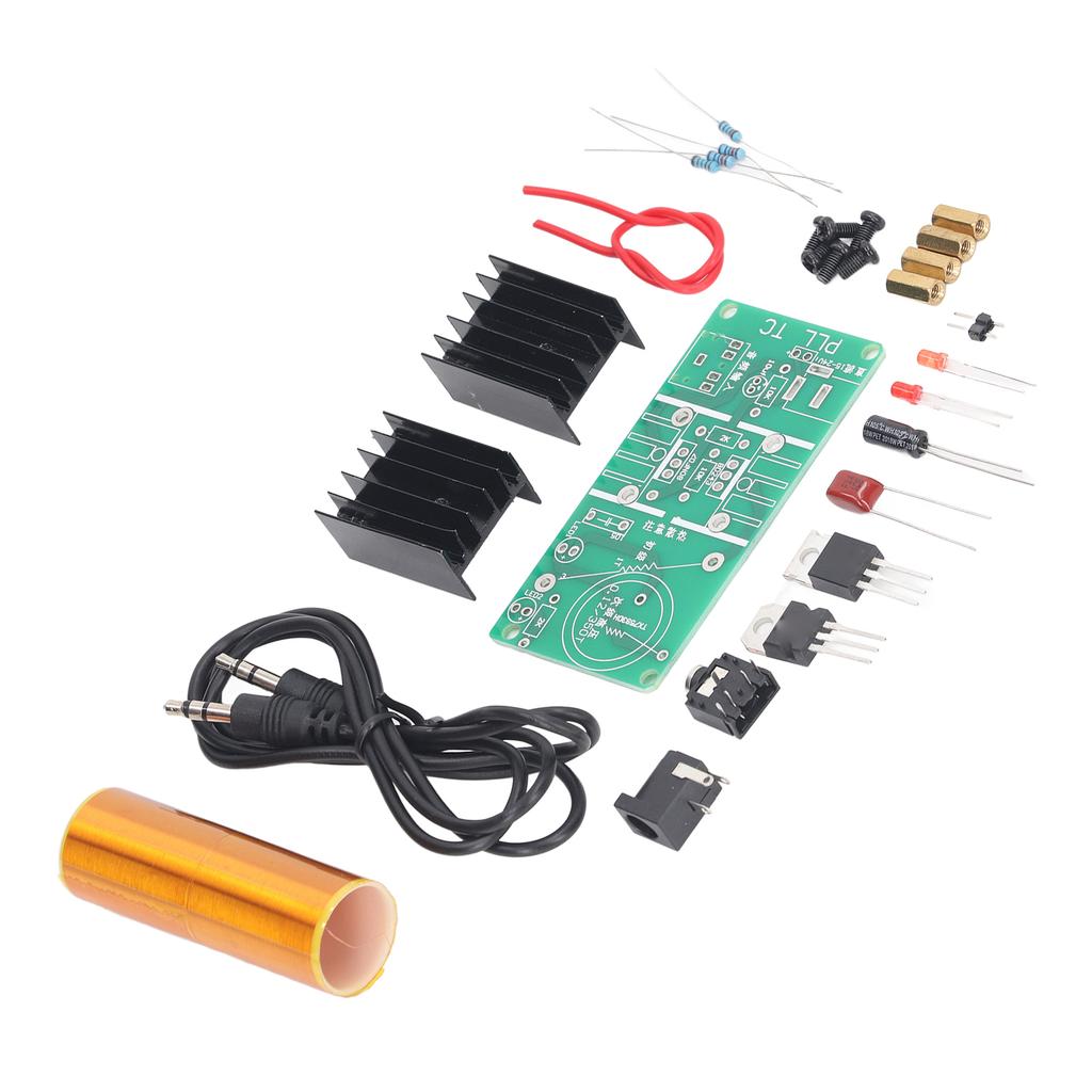 Mini Music Coil Kit Wireless Transmission Plasma Horn Speaker DIY Science Learning Soldering Project Kit for Teens Kids