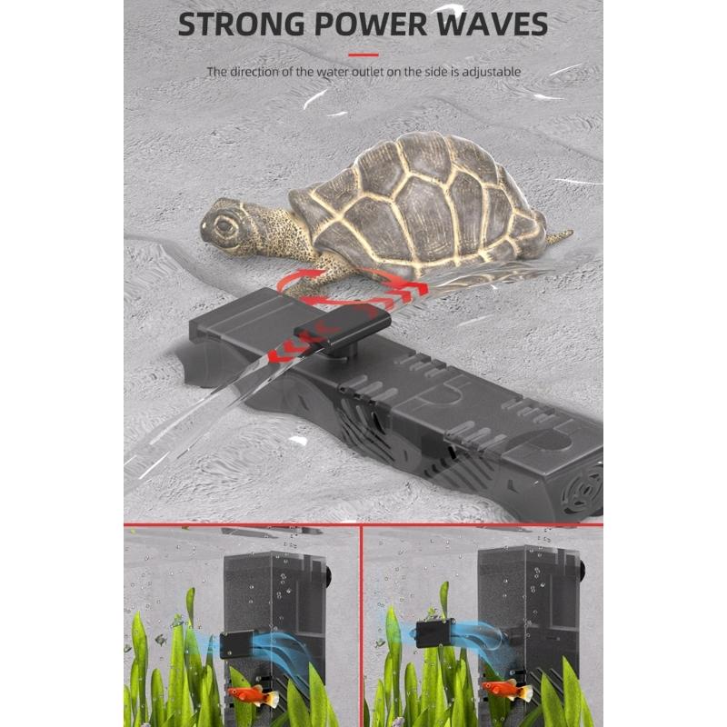 Noiseless Water Filter Geyser Pump USB Propelled for Outdoor Reservoirs and Indoor Aquariums