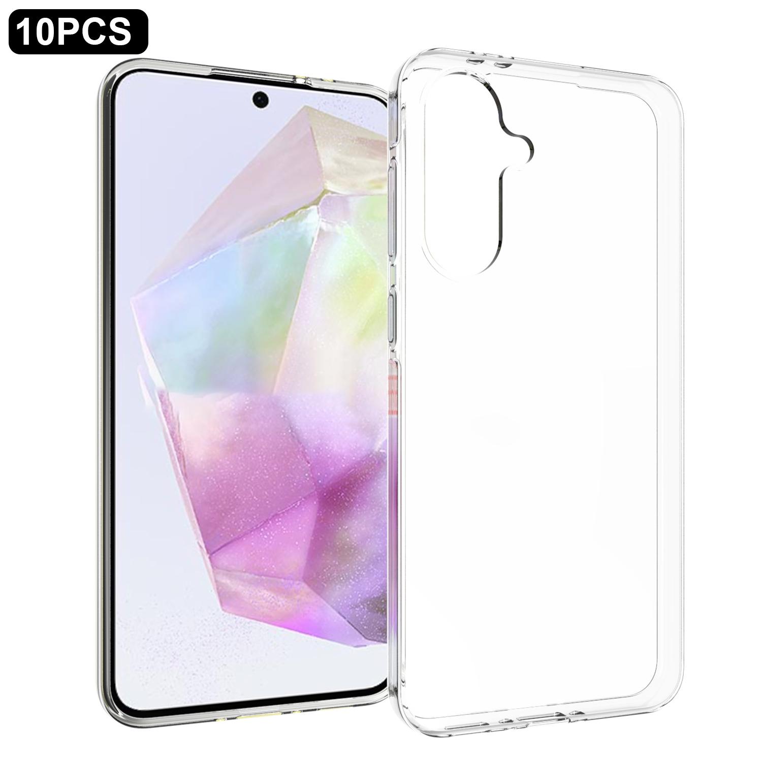 

10Pcs/Pack For Samsung Galaxy A36 5G Clear Case Watermark-Free TPU Protective Cover A