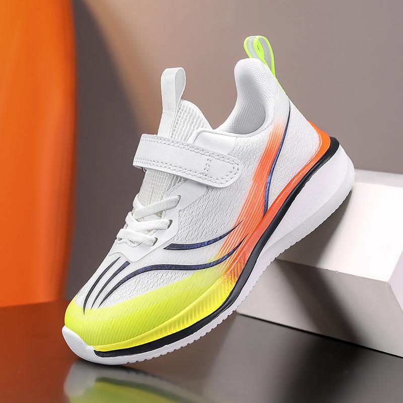 Children's lightweight running shoes 2025 autumn new models Zhongda boys mesh breathable soft sole leisure sports classmates