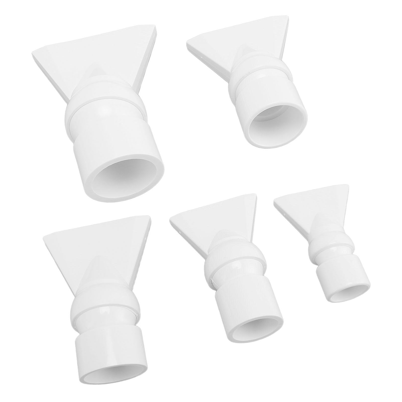 

5pcs Aquarium bill Nozzles Set Sturdy Plastics Prevents Water Fish Water Outlet Flat Nozzle Plumbing Fitting
