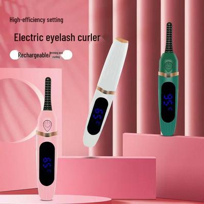 Rechargeable Digital Display Electric Eyelash Curler - Beauty Tool
