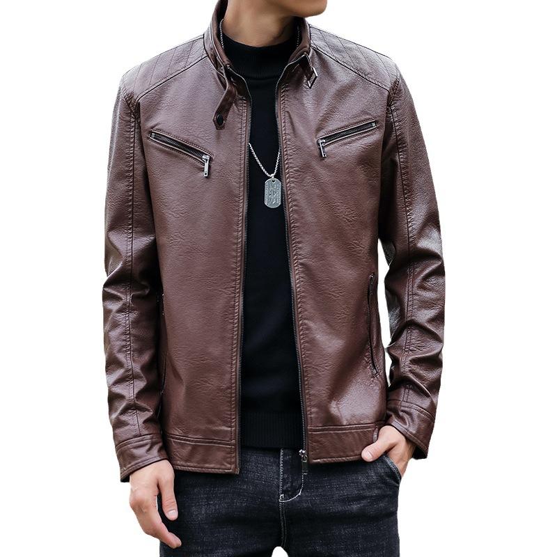 Мужская куртка из искусственной кожи — фото 7