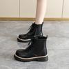 Women’s Winter Boots Casual Short Motorcycle Boots Street Style Black Warm Ankle Boots Plus Size