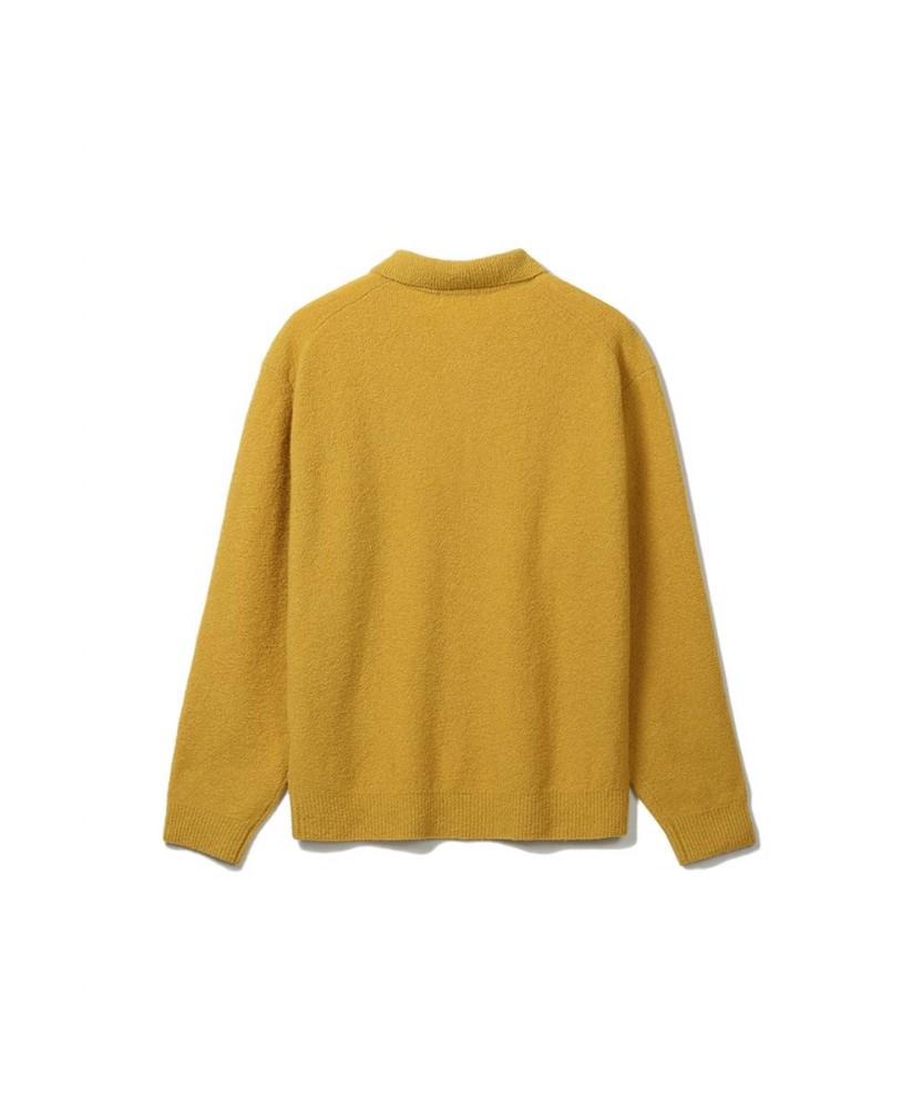 NOTIG Wool Blend Thierry Solid Sweater Yellow_Oka3Swtl101Y1