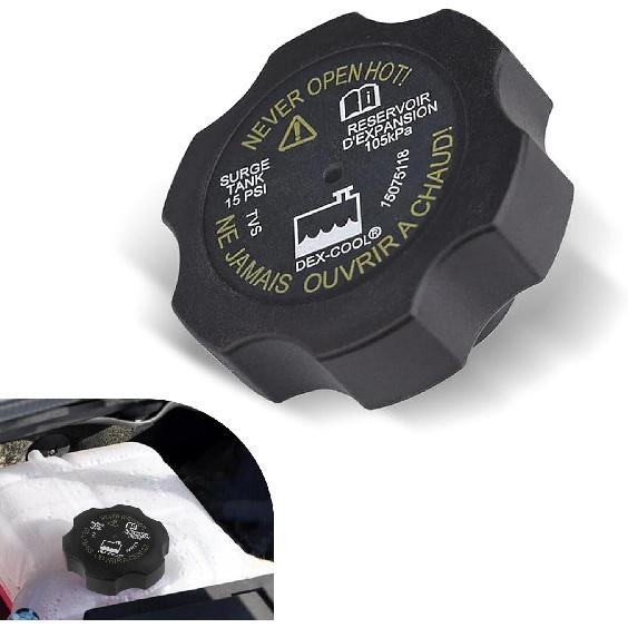 1 PC Car Expansion Pot Cap, 15PSI Radiator Coolant Reservoir Cap, Replacement Modification OEM Part Number 15075118 Accessories, Compatible with GM
