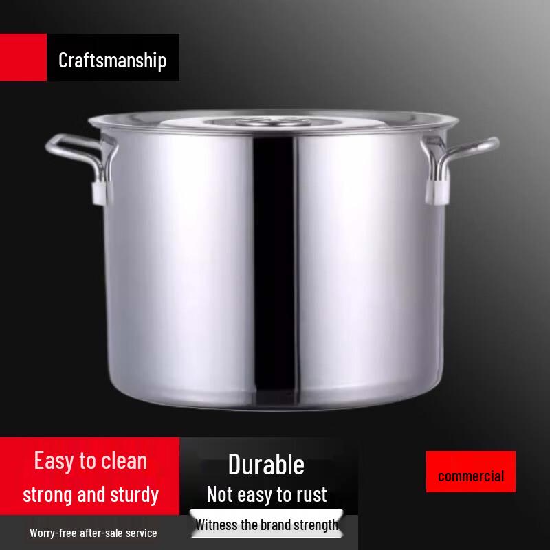 Suler Large Stainless Steel Stock Pot with Lid