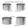 Telescopic Mousse Ring Baking Cake 6-12 Inch Adjustable Mould Tools Stainless Steel Round Bakeware Self-Assembly Pastry