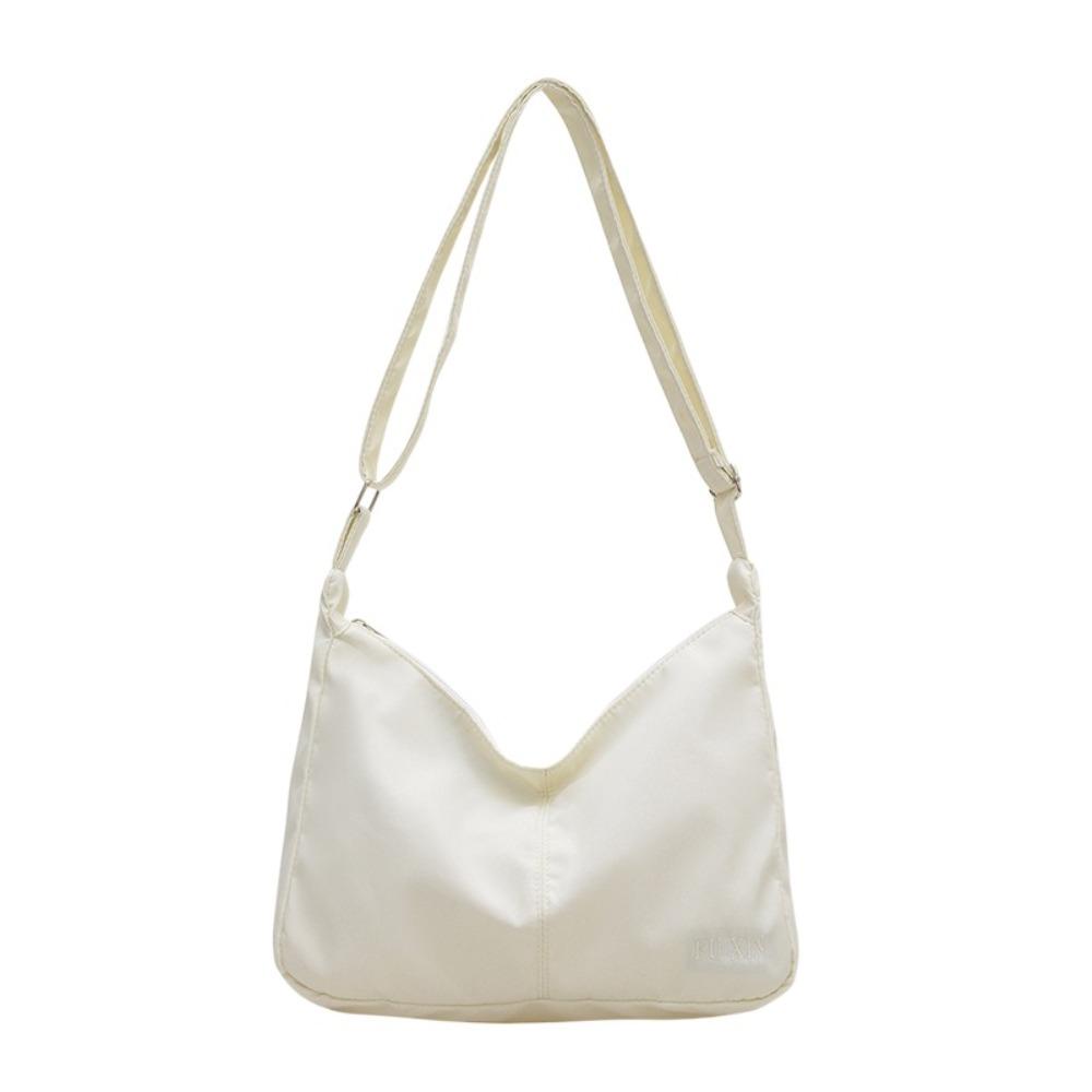 

Легкая сумка через плечо однотонная сумка-хобо модная холщовая сумка кроссбоди повседневная белый