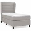VidaXL Divan Bed with Mattress Light Grey 90x200 Cm Fabric - Model 3128013