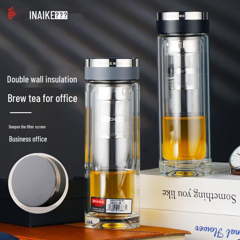 

Sneike 6668 Double-Layer Glass Mug