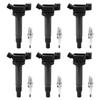 Ignition Coils& Spark Plugs(6Pcs) For Toyota Camry Lexus UF267 610-58572 673-1301 90919-02234 99917022790