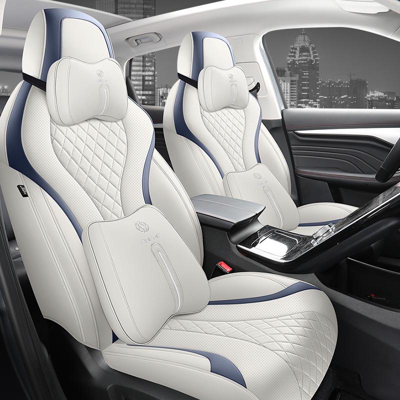 Fits Rising Auto MARVEL R Leather Car Seat Covers: All-Season, Full Enclosure for Five Seats.