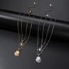 Ocean Series Double-Layer Starfish & Seashell Necklace for Women - Salt Spray Test Passed