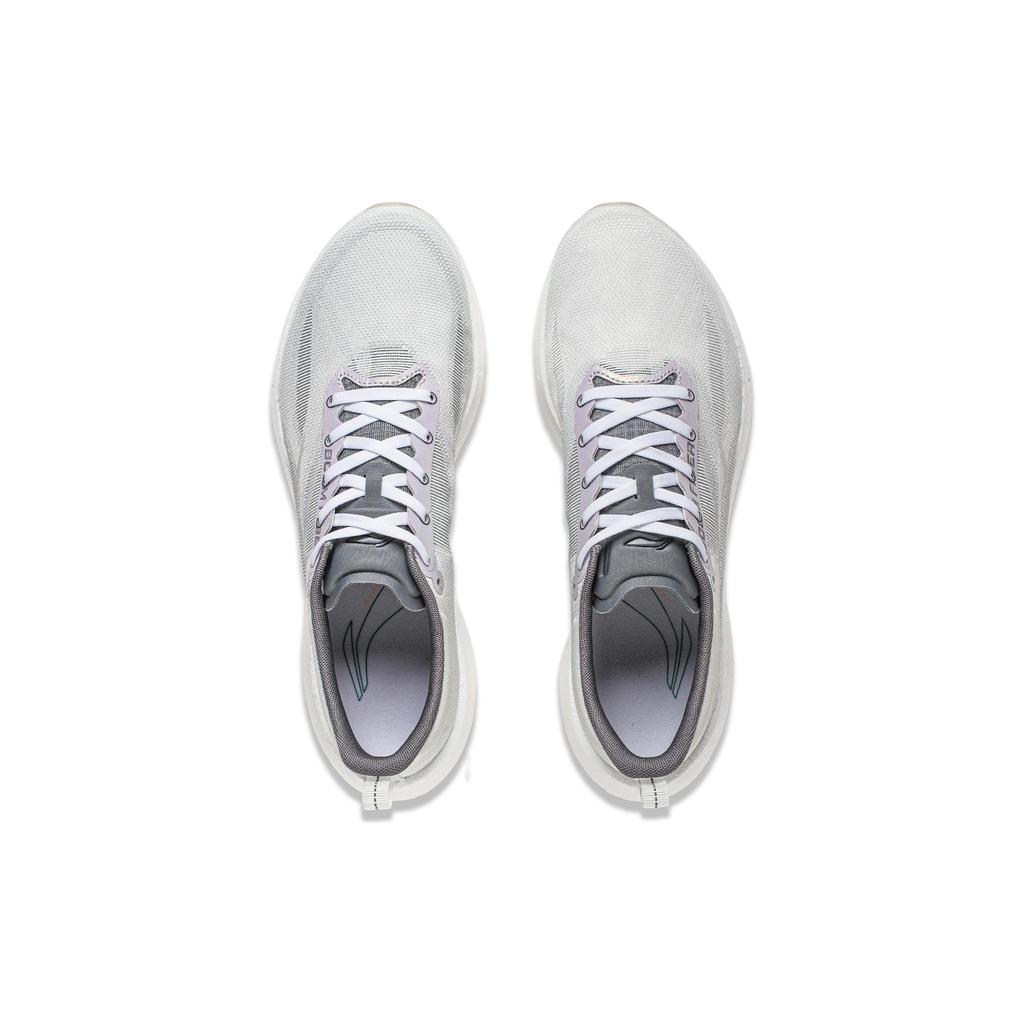 New LiNing Super Light 21 Cushioned Slip Resistant Abrasion Resistant Breathable Low Top Casual Running Shoes Men's Gray ARBU001-4