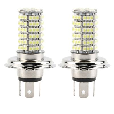2Pcs H4 DC12V 120LED SMD Auto Car Driving Running Fog Light Headlight Lamp Bulbs