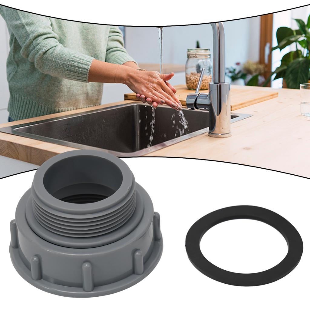 Threaded Hose Connector Adapter for Kitchen Sink Drain Pipe Plastic Adapter for Connecting Garden Hose to Faucets