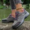 Damen Wanderschuhe Strapazierfähiges Atmungsaktives Mesh Street Design Rutschfeste Sohle Modisch Täglich Outdoor Walking Joggen Neue Sneaker