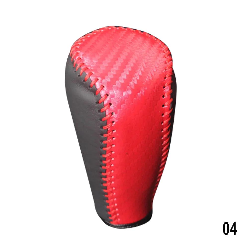 Auto-Schaltknaufabdeckung aus PU-Leder, rutschfester Griff, Schutzabdeckungen für manuelle Geschwindigkeit, für Toyota Camry RAV4