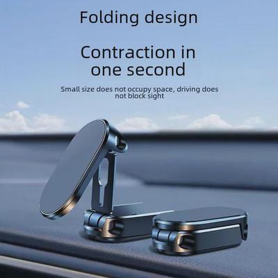 Soporte Magnético Multifuncional para Teléfono de Coche con Montaje Adhesivo Plegable