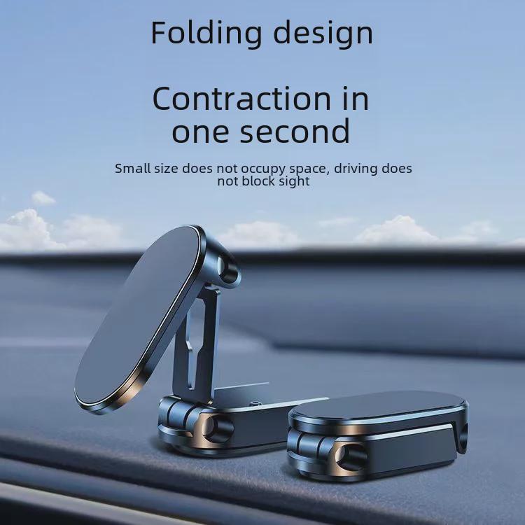 Soporte Magnético Multifuncional para Teléfono de Coche con Montaje Adhesivo Plegable