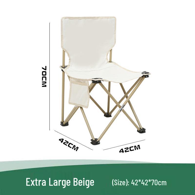 

Портативний розкладний стілець для вулиці: Стілець для пікніка, кемпінгу, пляжу, крісла-гойдалки, рибальського типу – чорно-білий студентський стілець