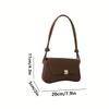 Fashionable Women Solid Color Leather Underarm Bag, Adjustable Korean Version Single Shoulder Crossbody Bags, Suitable for Party
