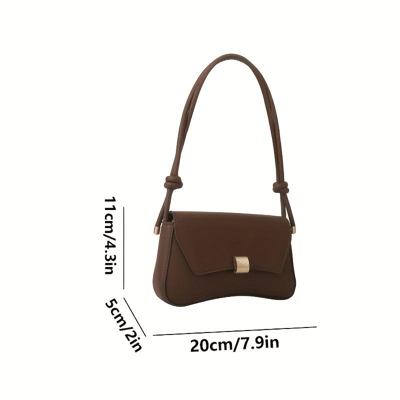 Fashionable Women Solid Color Leather Underarm Bag, Adjustable Korean Version Single Shoulder Crossbody Bags, Suitable for Party