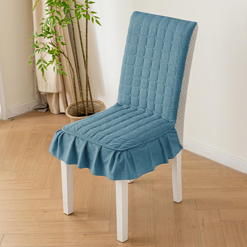 

Thickened Cotton Padded Chair Cover New All Inclusive Anti Cat Scratch Dining Chair Cover Universal Soft and Warm Breathable pass code