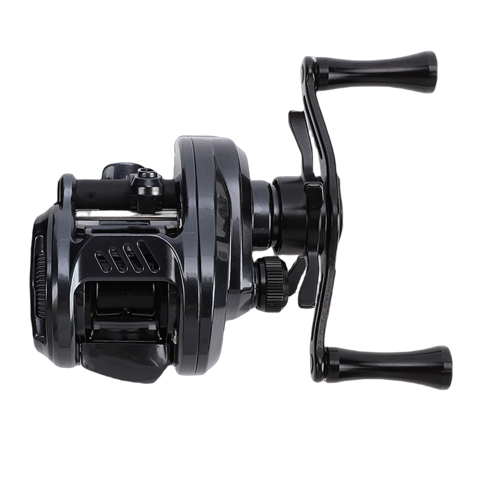Moulinet Casting Rond Léger Lancer Lointain 4,5 kg Force de Freinage Frein Magnétique 7,6:Rapport de vitesse unique Matériel de pêche d'extérieur Main droite