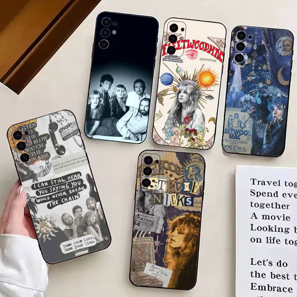 Band F-Fleetwood Mac Phone Case For Samsung S25,S24,S21,S22,S23,S30,Ultra,S20,Plus,Fe,Lite,Note,10,Black Cover