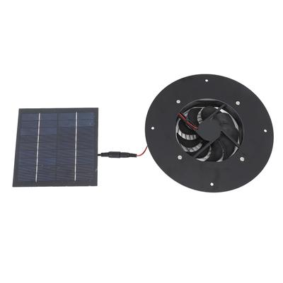 Solarbetriebener Abluftventilator 10W Solarmodul Hocheffizient Geräuscharm Solar-Lüftungsventilator für Gewächshaus Tierhäuser