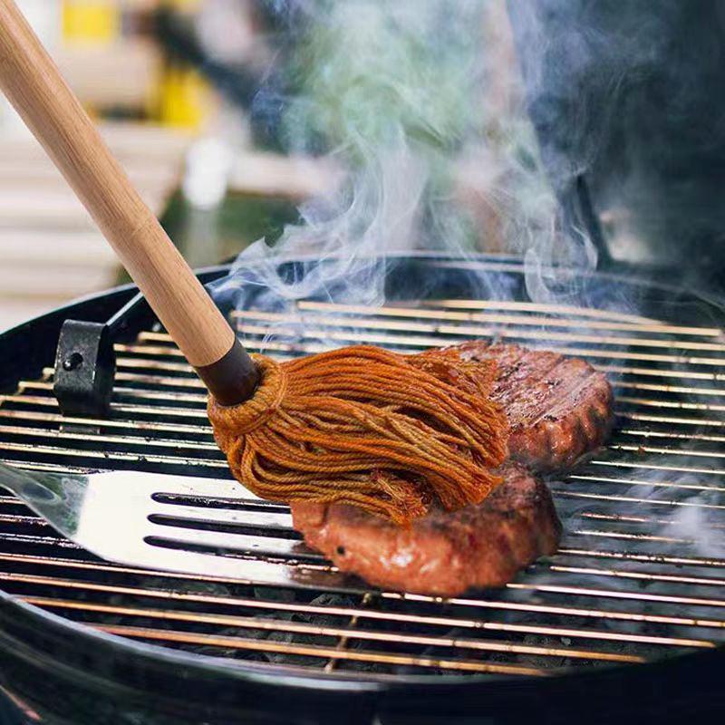 BBQ Grill-Einpinsel & Gummholzgriff-Bürsten-Set