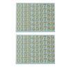 2Sheets Metal Digital Stickers 26 Letters Stickers DIY Decoration A-Z Stickers
