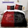 Bayer Leverkusen Pattern Bedding Quilt Set Quilt Cover Pillowcase Home Decoration Birthday Gift (1 * Duvet Cover + 2 * Pillowcase, Without Core)