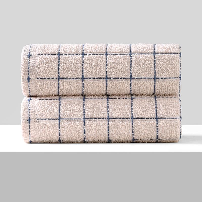 Soft, Absorbent Polyester-Cotton Towels - Thickened for Household Use, Face Wash, and Gifts